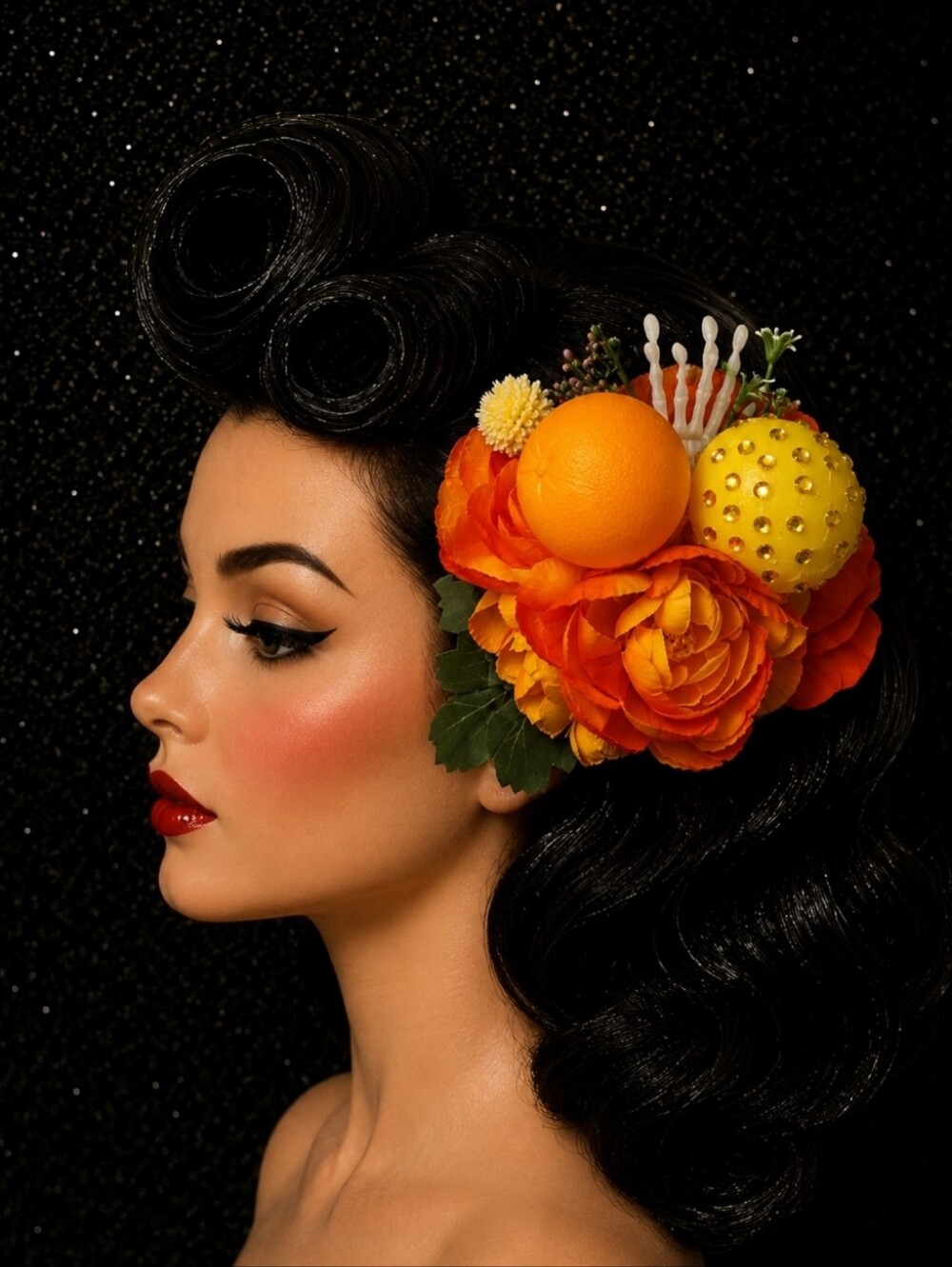 Spooky Fruit Hair Fascinator Pinup